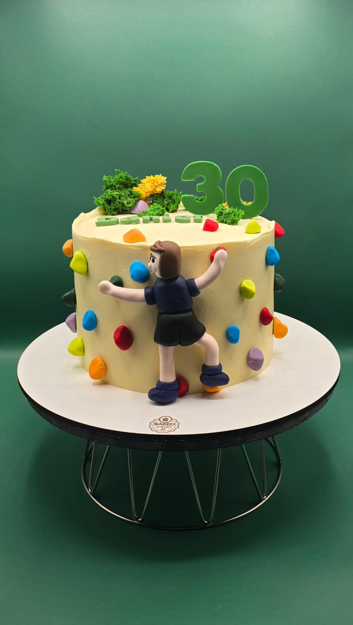 Bespoke custom celebration cake for Gentlemen & Milestones handcrafted by Nicoleta